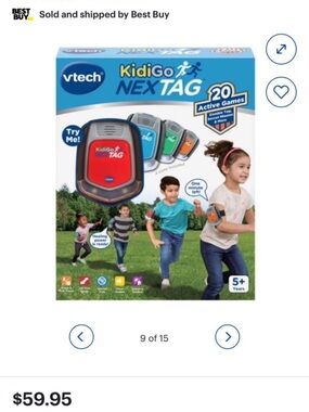 VTech KidiGo NEX TAG Active Game Set - Red/Blue